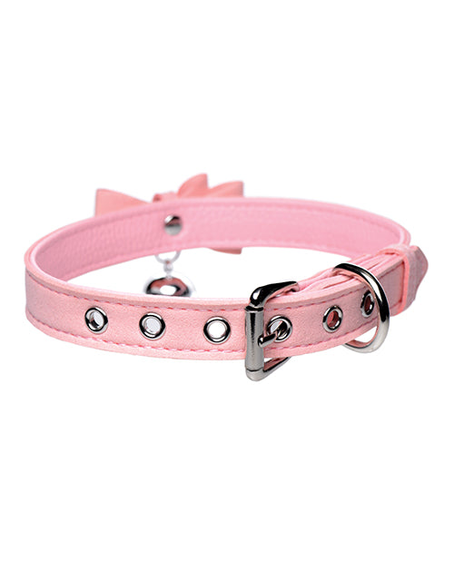Pink Kitty Bell Choker Collar